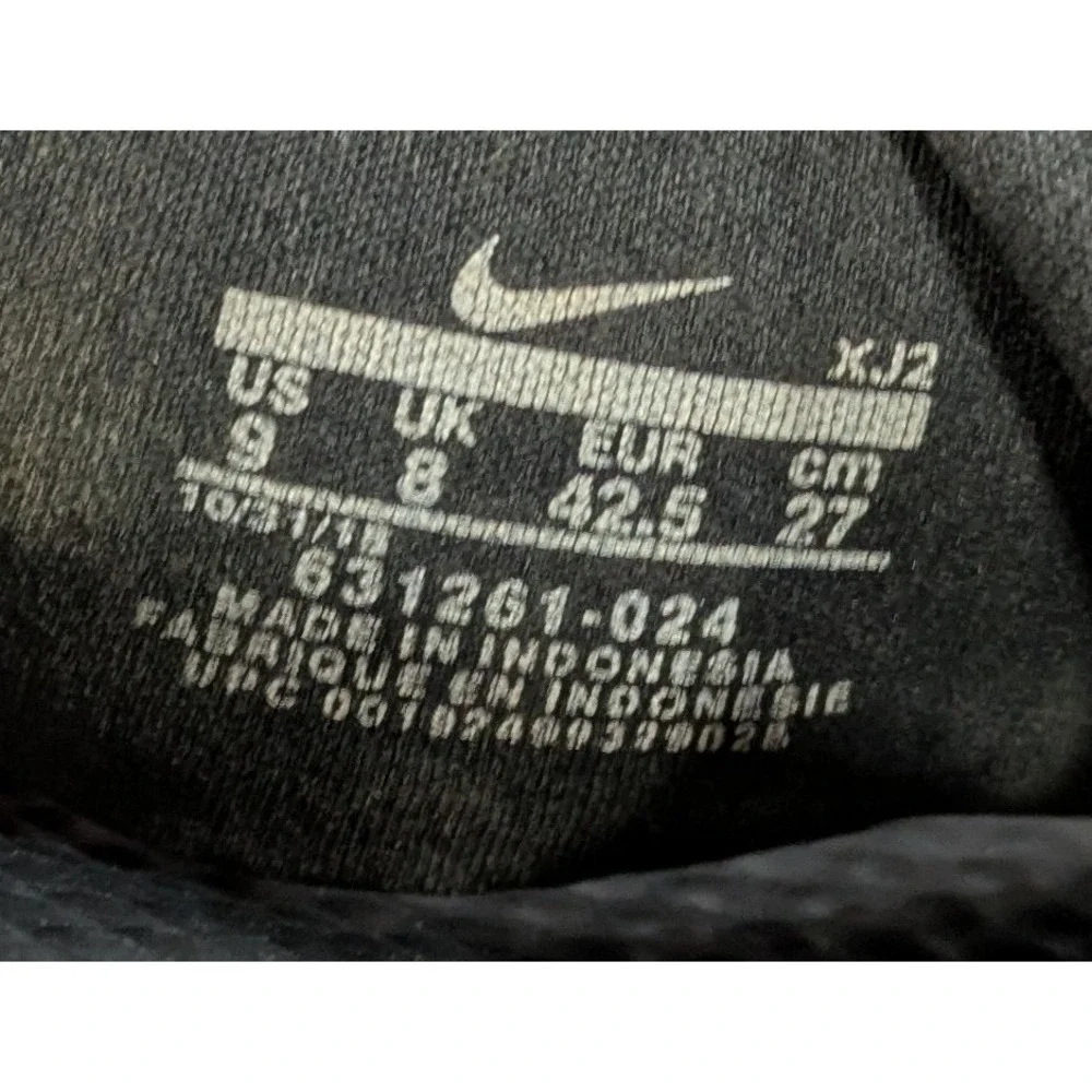 Mens Nike Black White‎ Benassi Just Do It Logo Print Sandals 631261-024 Size 9